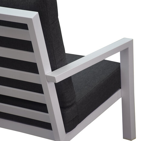 AVH-Collectie Malaga 3-zitsbank aluminium wit