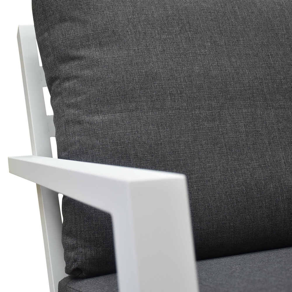 AVH-Collectie Malaga lounge balkonset 2 delig wit aluminium