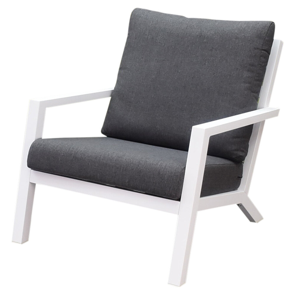 AVH-Collectie Malaga lounge balkonset 2 delig wit aluminium