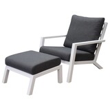 AVH-Collectie Malaga lounge balkonset 2 delig wit aluminium