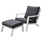 AVH-Collectie Malaga lounge balkonset 2 delig wit aluminium