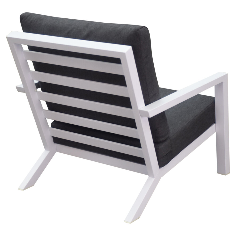 AVH-Collectie Malaga lounge balkonset 2 delig wit aluminium