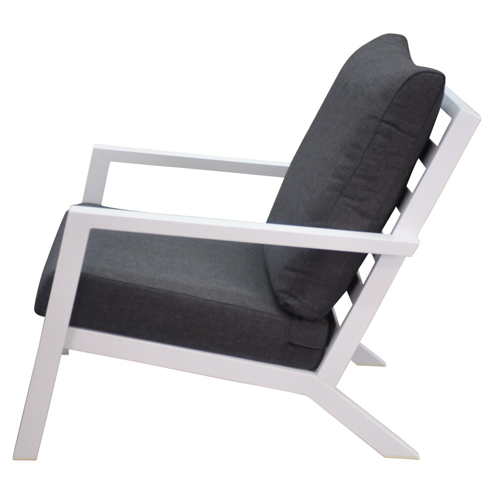 AVH-Collectie Malaga lounge balkonset 2 delig wit aluminium