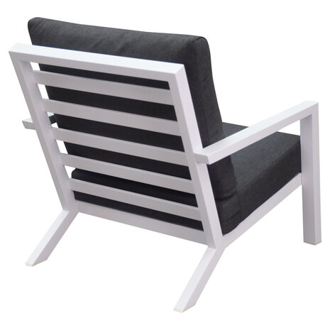 AVH-Collectie Malaga lounge balkonset 3 delig wit aluminium