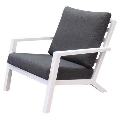 AVH-Collectie Malaga lounge balkonset 3 delig wit aluminium