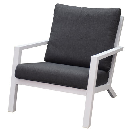 AVH-Collectie Malaga lounge balkonset 3 delig wit aluminium