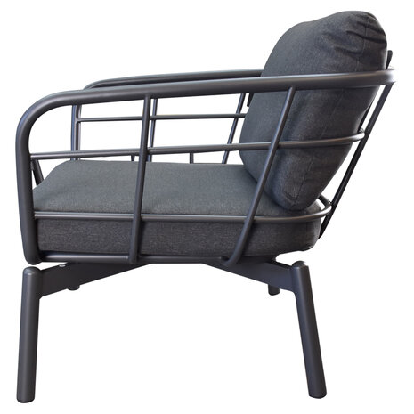 AVH-Collectie Larisa stoel bank loungeset 4 delig aluminium antraciet AVH-Collectie Larisa stoel bank loungeset 4 delig aluminium antraciet