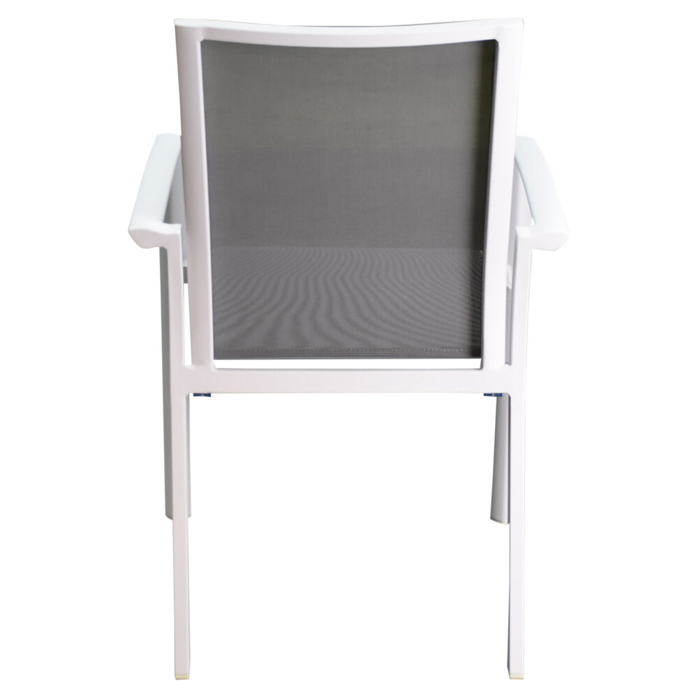 AVH-Collectie Malaga dining stapelstoel wit aluminium AVH-Collectie Malaga dining stapelstoel wit aluminium