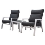 AVH-Collectie Vegas lounge balkonset 3 delig verstelbaar aluminium wit AVH-Collectie Vegas lounge balkonset 3 delig verstelbaar aluminium wit