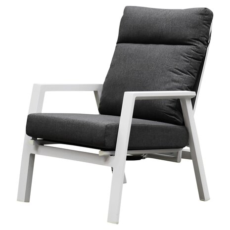 AVH-Collectie Vegas Tracy lounge balkonset 5 delig verstelbaar wit aluminium