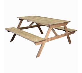 AVH-Collectie Picknicktafel 150x165cm teakhout AVH-Collectie Picknicktafel 150x165cm teakhout