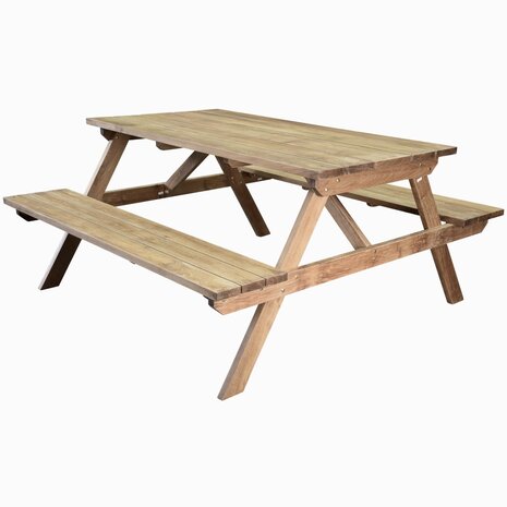 AVH-Collectie Picknicktafel 150x165cm teakhout AVH-Collectie Picknicktafel 150x165cm teakhout