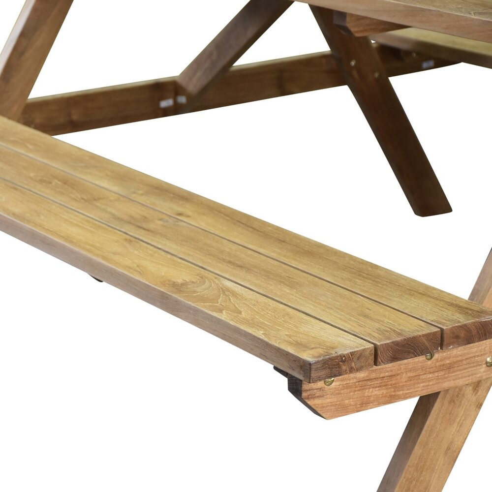 AVH-Collectie Picknicktafel 150x165cm teakhout AVH-Collectie Picknicktafel 150x165cm teakhout
