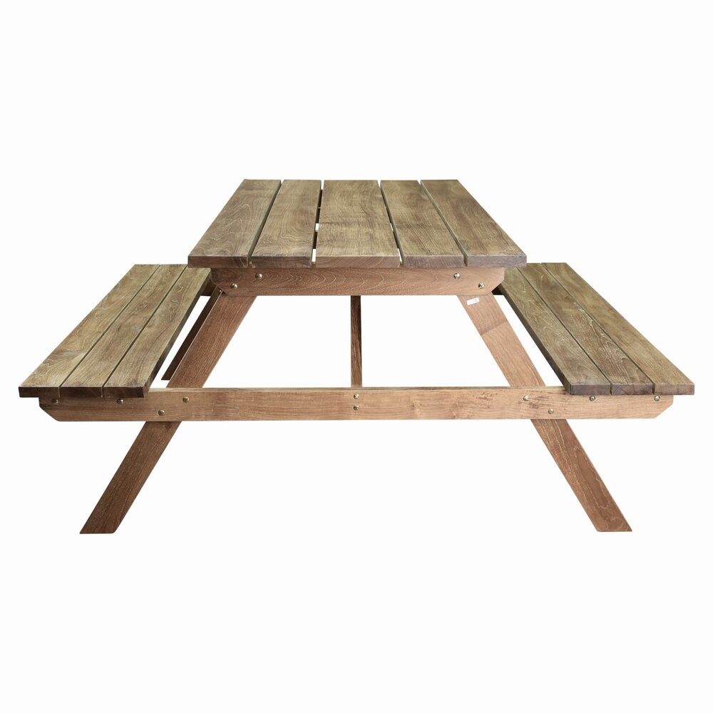 AVH-Collectie Picknicktafel 150x165cm teakhout AVH-Collectie Picknicktafel 150x165cm teakhout