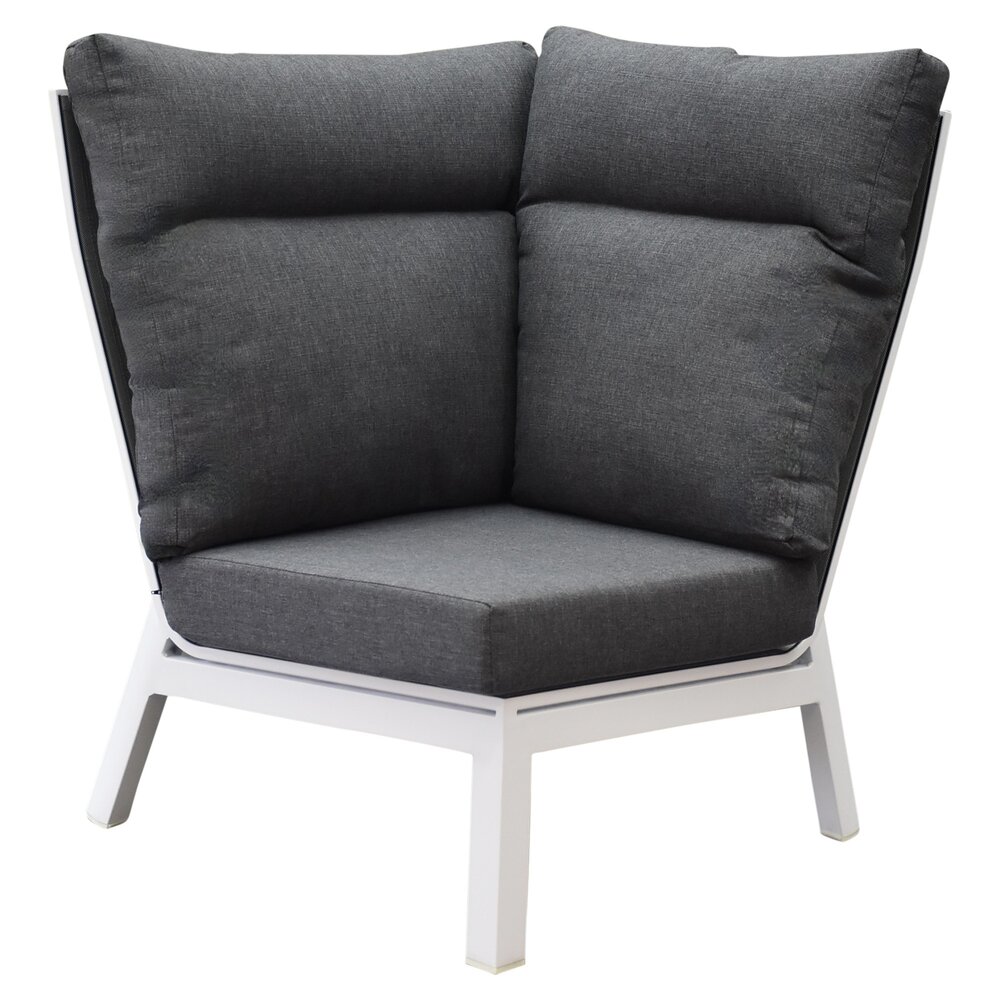 AVH-Collectie Pacific hoek loungeset 5 delig aluminium wit AVH-Collectie Pacific hoek loungeset 5 delig aluminium wit