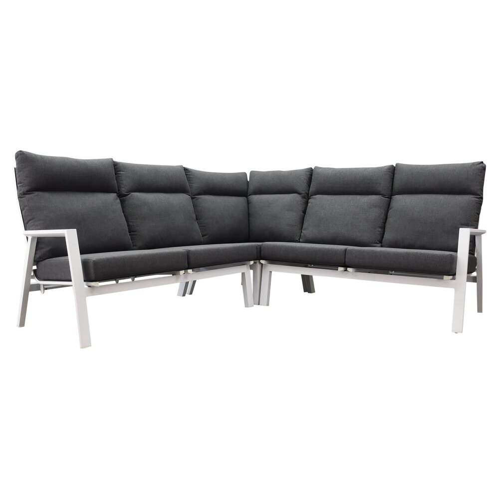 AVH-Collectie Pacific hoek loungeset 5 delig aluminium wit AVH-Collectie Pacific hoek loungeset 5 delig aluminium wit