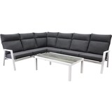 AVH-Collectie Pacific hoek loungeset 5 delig aluminium wit