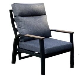 AVH-Collectie Kota lounge tuinstoel verstelbaar antraciet aluminium AVH-Collectie Kota lounge tuinstoel verstelbaar antraciet aluminium