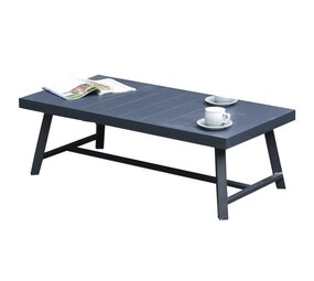 AVH-Collectie Rochelle lounge tuintafel 117x59xH39 antraciet aluminium