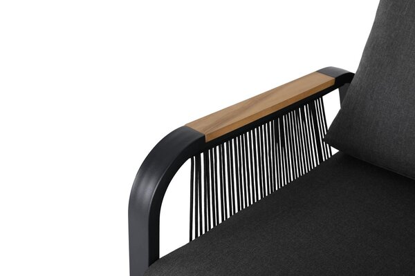 AVH-Collectie Minnesota stoel bank loungeset 4 delig aluminium antraciet rope AVH-Collectie Minnesota stoel bank loungeset 4 delig aluminium antraciet rope