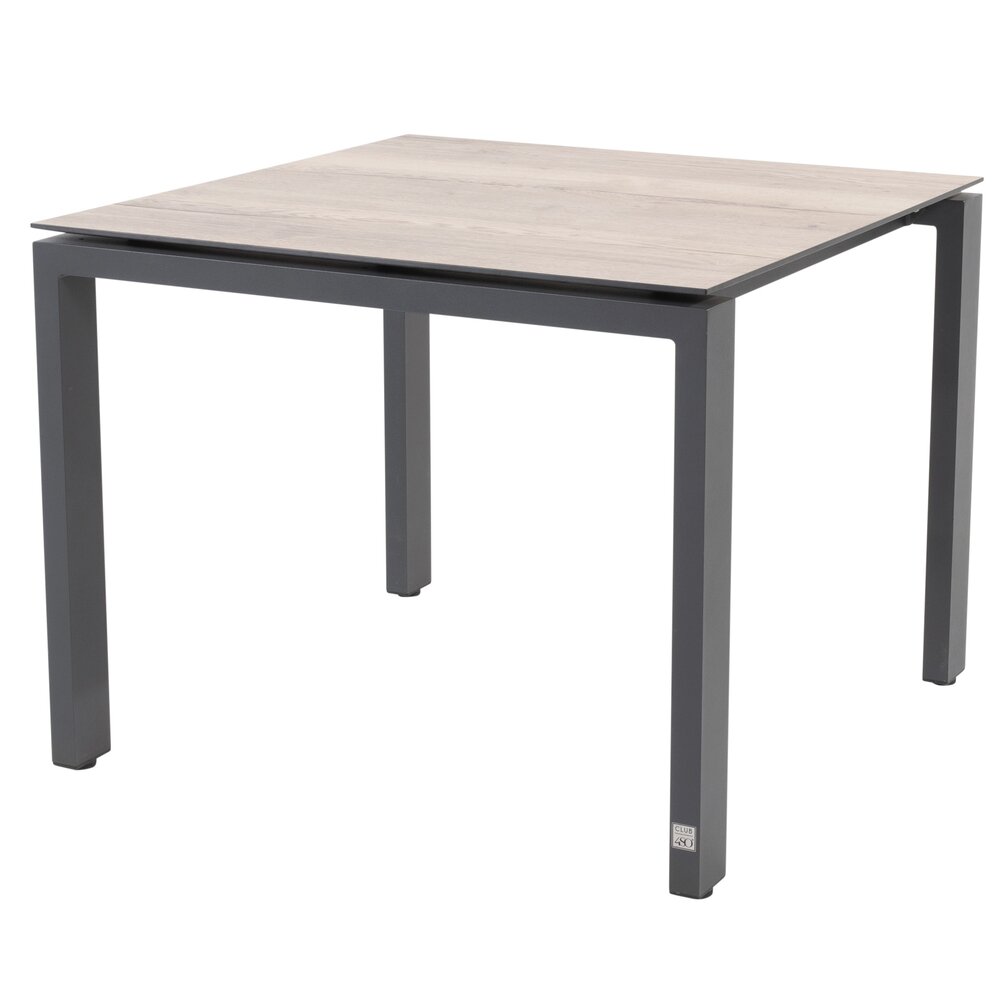 4 Seasons Outdoor Goa dining tuintafel 95x95xH75 cm HPL teak pattern aluminium 4 Seasons Outdoor 4 Seasons Outdoor Goa dining tuintafel 95x95xH75 cm HPL teak pattern aluminium 4 Seasons Outdoor
