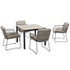 4 Seasons Outdoor Goa Aprilla dining tuinset 95x95xH75 cm 5 delig HPL teak patroon Pure 4 Seasons Outdoor 4 Seasons Outdoor Goa Aprilla dining tuinset 95x95xH75 cm 5 delig HPL teak patroon Pure 4 Seasons Outdoor