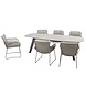 4 Seasons Outdoor Montana Aprilla keramiek Terrazzo dining tuinset 240x103xH75 cm 7 delig Pure 4 Seasons Outdoor 4 Seasons Outdoor Montana Aprilla keramiek Terrazzo dining tuinset 240x103xH75 cm 7 delig Pure 4 Seasons Outdoor