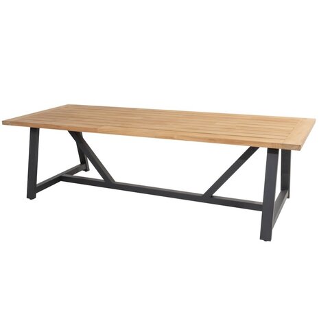Taste 4SO Noah dining tuintafel 260x100xH75 cm teak antraciet taste 4SO Taste 4SO Noah dining tuintafel 260x100xH75 cm teak antraciet taste 4SO