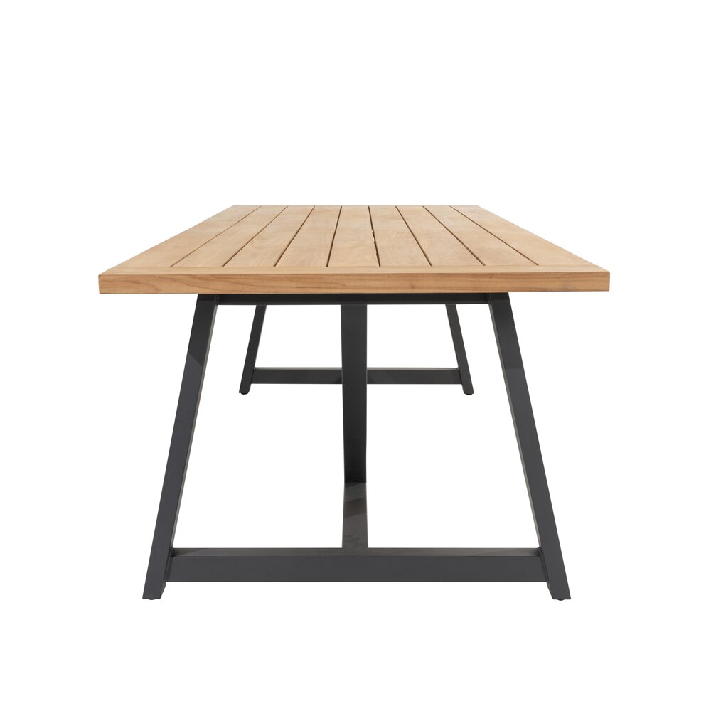 Taste 4SO Noah dining tuintafel 260x100xH75 cm teak antraciet taste 4SO Taste 4SO Noah dining tuintafel 260x100xH75 cm teak antraciet taste 4SO