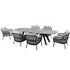 4 Seasons Outdoor Montana Calpi low dining tuinset 280x113xH75 cm 7 delig ovaal HPL antraciet 4 Seasons Outdoor 4 Seasons Outdoor Montana Calpi low dining tuinset 280x113xH75 cm 7 delig ovaal HPL antraciet 4 Seasons Outdoor