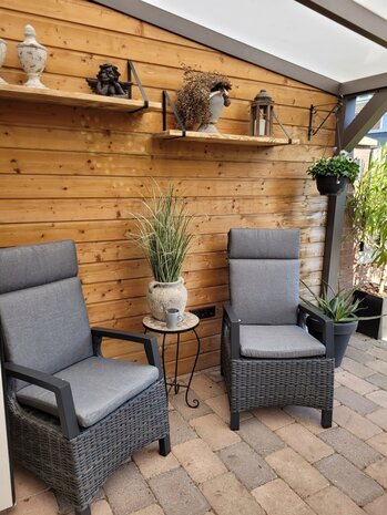 AVH-Collectie Dallas lounge tuinstoel verstelbaar antraciet AVH-Collectie Dallas lounge tuinstoel verstelbaar antraciet