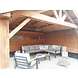 AVH-Collectie Lola hoek loungeset 4 delig aluminium teak antraciet AVH-Collectie Lola hoek loungeset 4 delig aluminium teak antraciet