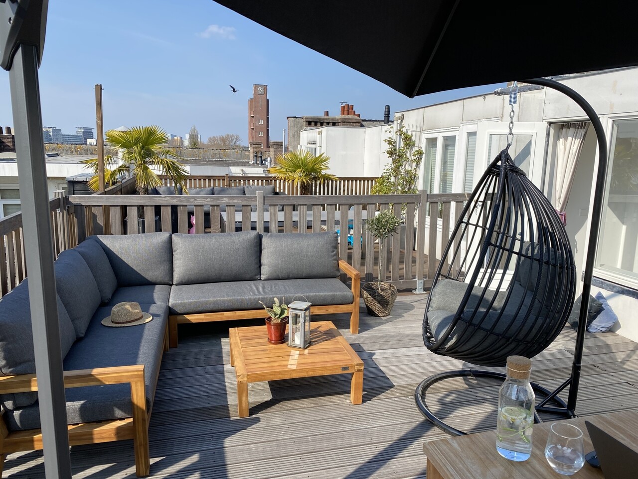 AVH-Collectie Dubai hoek loungeset 3 delig teak AVH-Collectie Dubai hoek loungeset 3 delig teak