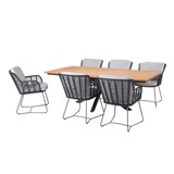 4 Seasons Outdoor Minerva Fabrice dining tuinset 220x95xH75cm 7 delig teak 4 Seasons Outdoor 4 Seasons Outdoor Minerva Fabrice dining tuinset 220x95xH75cm 7 delig teak 4 Seasons Outdoor