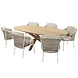 4 Seasons Outdoor Dalias Prado ellips dining tuinset teak 240x115xH75 cm 7 delig teak taupe 4 Seasons Outdoor 4 Seasons Outdoor Dalias Prado ellips dining tuinset teak 240x115xH75 cm 7 delig teak taupe 4 Seasons Outdoor