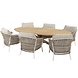 4 Seasons Outdoor Dalias Prado ellips low dining tuinset teak 240x115xH75 cm 7 delig teak taupe 4 Seasons Outdoor 4 Seasons Outdoor Dalias Prado ellips low dining tuinset teak 240x115xH75 cm 7 delig teak taupe 4 Seasons Outdoor