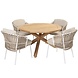 4 Seasons Outdoor Dalias Prado dining tuinset 130 cm rond 5 delig taupe teak 4 Seasons Outdoor 4 Seasons Outdoor Dalias Prado dining tuinset 130 cm rond 5 delig taupe teak 4 Seasons Outdoor