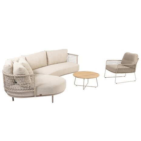 4 Seasons Outdoor Sardinia chaise longue loungeset 4 delig aluminum latte 4 Seasons Outdoor 4 Seasons Outdoor Sardinia chaise longue loungeset 4 delig aluminum latte 4 Seasons Outdoor