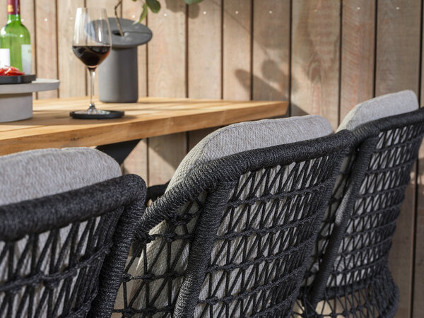 Taste 4SO Prado bartafel 200x70x105 cm aluminium teak antraciet Taste 4SO Taste 4SO Prado bartafel 200x70x105 cm aluminium teak antraciet Taste 4SO