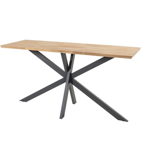 4 Seasons Outdoor Prado Tramonti barset 200x70x105 cm 7 delig aluminium teak antraciet 4 Seasons Outdoor