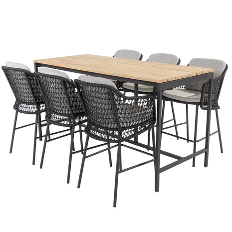 4 Seasons Outdoor Tramonti Taverne barset 200x85xH105 cm 7 delig 4 Seasons Outdoor 4 Seasons Outdoor Tramonti Taverne barset 200x85xH105 cm 7 delig 4 Seasons Outdoor