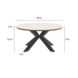 Garden Impressions Edison dining tuintafel 148 cm rond antraciet teak look Garden Impressions Edison dining tuintafel 148 cm rond antraciet teak look