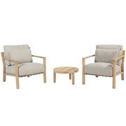 4 Seasons Outdoor Lucas lounge balkonset 3 delig naturel teak 4 seasons Outdoor