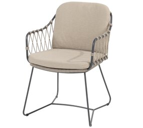 Taste 4SO Prego dining tuinstoel rope antraciet taupe Taste 4SO Taste 4SO Prego dining tuinstoel rope antraciet taupe Taste 4SO