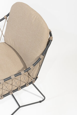 Taste 4SO Prego dining tuinstoel rope antraciet taupe Taste 4SO Taste 4SO Prego dining tuinstoel rope antraciet taupe Taste 4SO