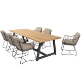 4 Seasons Outdoor Noah Prego dining tuinset 260x100xH75 cm 7 delig taupe 4 Seasons Outdoor 4 Seasons Outdoor Noah Prego dining tuinset 260x100xH75 cm 7 delig taupe 4 Seasons Outdoor