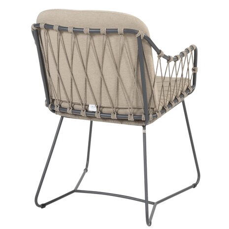 4 Seasons Outdoor Noah Prego dining tuinset 260x100xH75 cm 7 delig taupe 4 Seasons Outdoor