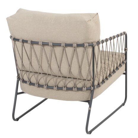 Taste 4SO Prego lounge stoel rope antraciet taupe Taste 4SO Taste 4SO Prego lounge stoel rope antraciet taupe Taste 4SO