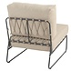 4 Seasons Outdoor Prego modular middenelement antraciet taupe 4 Seasons Outdoor Prego modular middenelement antraciet taupe