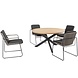 Taste 4SO Parma Prado dining tuinset 130 cm rond 5 delig taupe teak Taste 4SO Taste 4SO Parma Prado dining tuinset 130 cm rond 5 delig taupe teak Taste 4SO